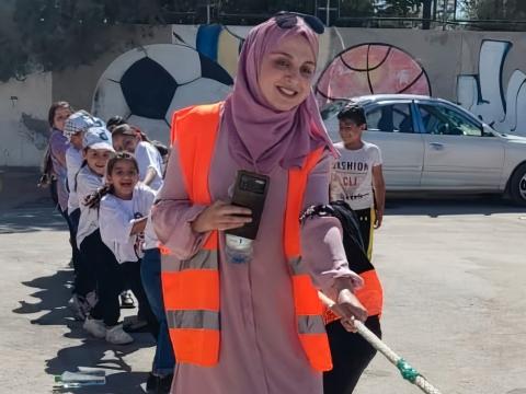 A world Vision's facilitator in the West Bank