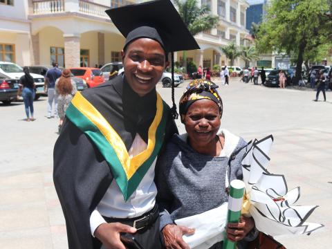 Former World Vision Mozambique Sponsored Child, Beno Xavier, graduates as Nutriotionist. 