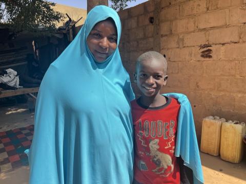 Rahanatou and her son Alhassan