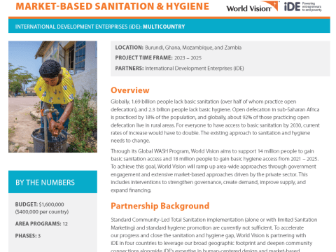 Market-Based Sanitation