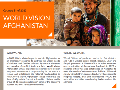 World Vision Afghanistan Country Brief - FY23