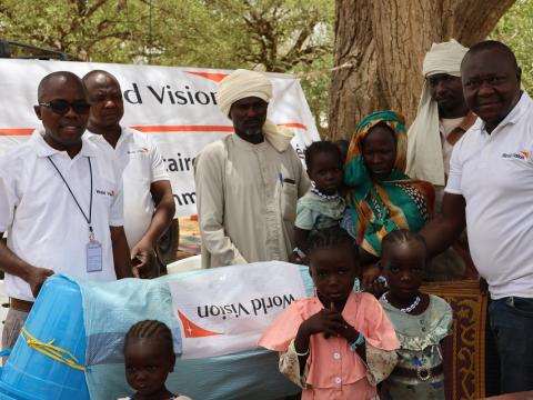 Distribution of Nfis kits to refugees 