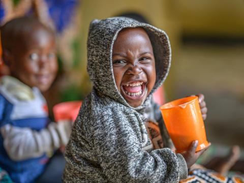 A happy smiling child