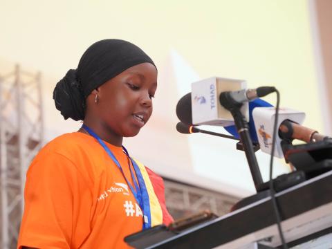 Chad child representative's president, Anita
