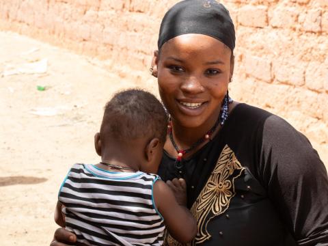 protected mother and child