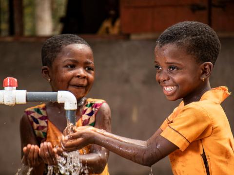 Children enjoying Clean Water