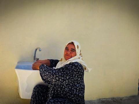 Suad utilizes specially designed sanitary facilities to accommodate her needs. Mohamd Ahmed Ali © World Vision Iraq 2024.