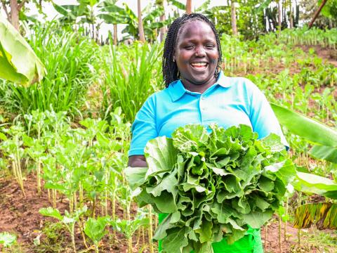 There has been an increase in agricultural productivity as a result of increased soil fertility and reduced soil erosion. ©World Vision Photo/ Hellen Owuor