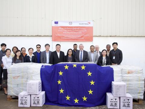 World Vision, in collaboration with the European Union in Laos, provided life-saving relief assistance to those affected by Typhoon Yagi.  