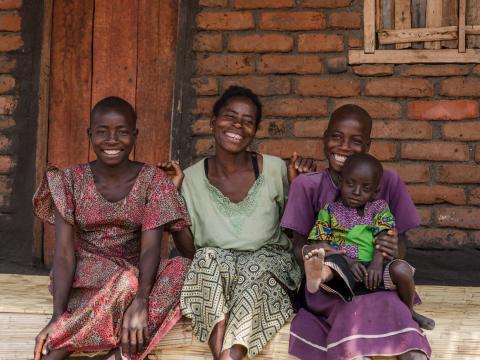 women with children
