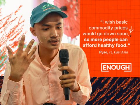 Pyae from East Asia explains why nutrition is important.