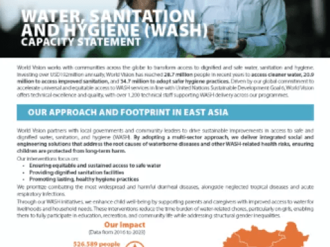 EA WASH capacity statement