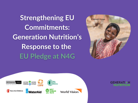 Generation Nutrition’s Response to the EU Pledge at N4G