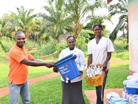 Gemena health center receiving equipment