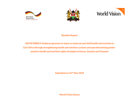 Baseline Report for the BMZ Grow ENRICH Project Kenya