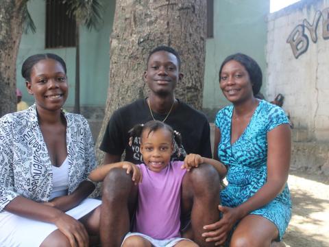 Nerette and her children