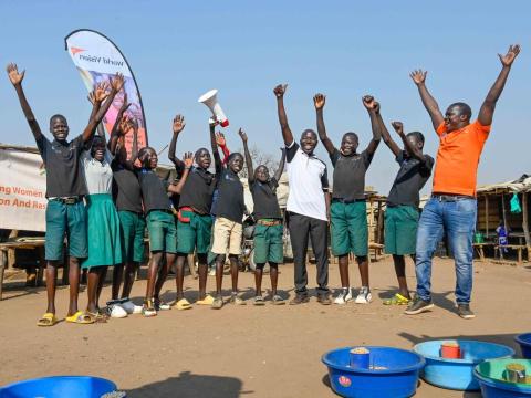 Teenage refugee boys promote gender equality through male action groups in Uganda