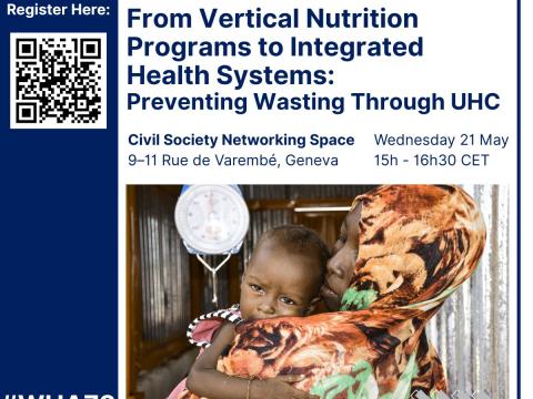 Wasting prevention through UHC WHA Side Event