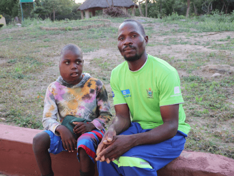 From left to right: Tinashe and his father Tranos