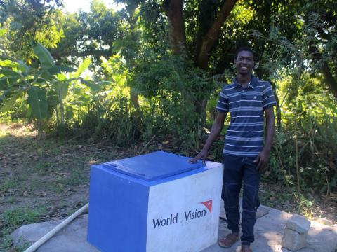Bright at his water station