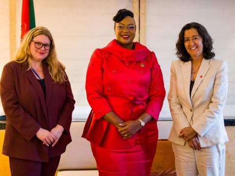 This is a second meeting between World Vision and the First Lady since the new government of Mozambique was sworn-in