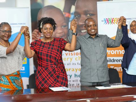four organizations @plan_tanzania @sostanzania @savethechildrentz and @worldvisiontz signed an MOU at World Vision Tanzania offices, in Dar es Salaam.