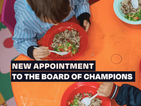 World Vision joined the Board of Champions of the Global Alliance Against Hunger and Poverty.