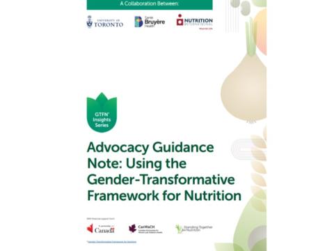 Advocacy Guidance Note - Using the GTFN