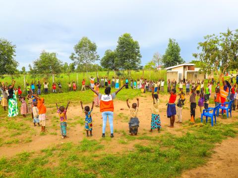 MHPSS Session in Uganda for child refugees from DRC