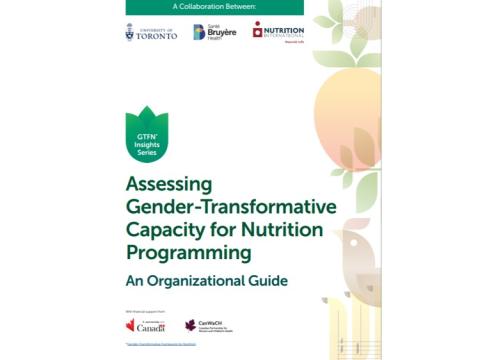 Assessing Gender transformative capacity for nutrition programming