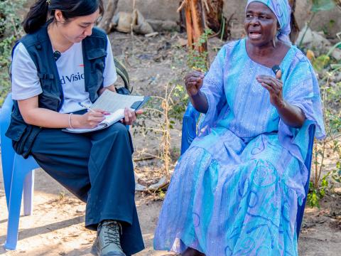 Annie talking with Joanna from WV Taiwan