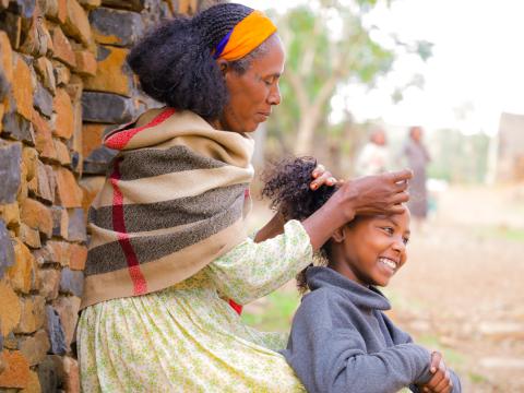 Aberash and her daugther Mizan