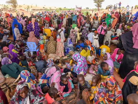People from Elfashar arrive in East Darfur, Sudan - In need of urgent support.
