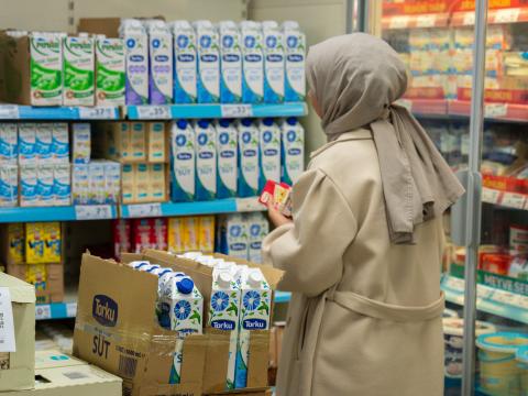 One of the participants benefiting from the livelihood support provided 