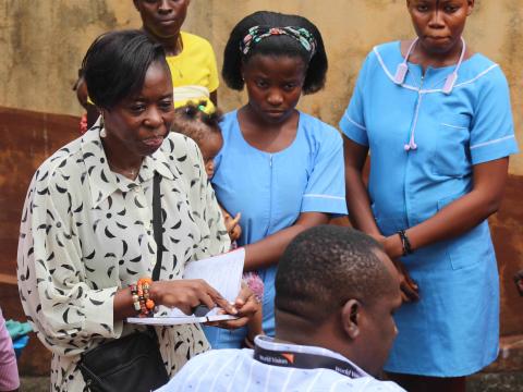 Toni engaging nurses 