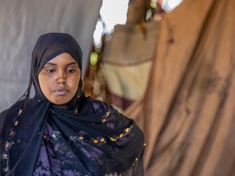 Marwa Farhan Mohamed, 15, sits quietly in the shade of what remains of her family’s home in rural Somalia. Her voice reflects the innocence of a child, but it is also heavy with despair.