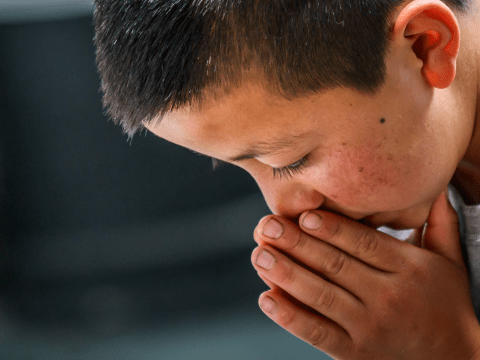 Child praying, Guatemala/2025.