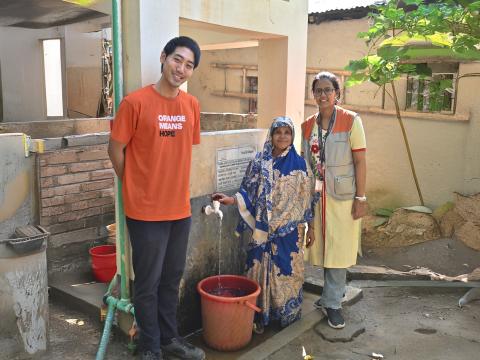 Fatema with WVB IWR project Team