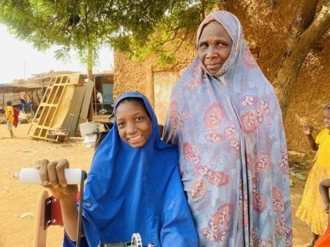 Nousseiba and her grandmother