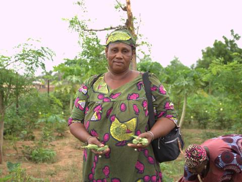 Phot Nana in the garden