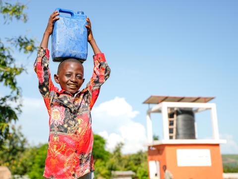 Moke coming from fetching water