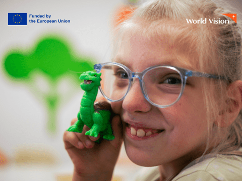 girl with the dinosaur