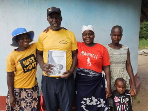 From left to right: Ngoni, Musande, Nester, their daughter Mercy and their granddaughter 