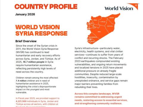 Country Profile Syria Response 2025