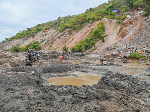 Illustrative photo of an artisanal mine in Lualaba