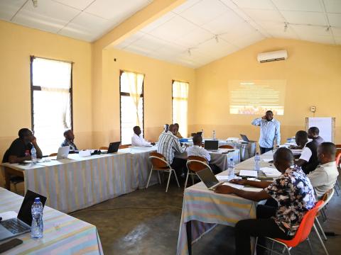 Kibawa, WV DRC Education specialist training WV staff