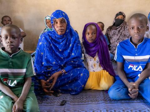 Ms. Zara with her adopted children