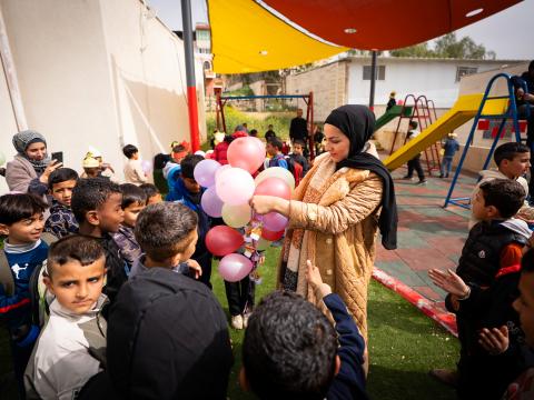 New playground in the West Bank 