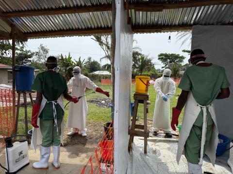 Photo of medical personnel during the recent Ebola response in Kasai_2025