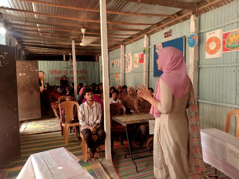 Meet Suborna, an urban programme youth advocate moderating community events to end child labor and champion children's rights in Bangladesh.